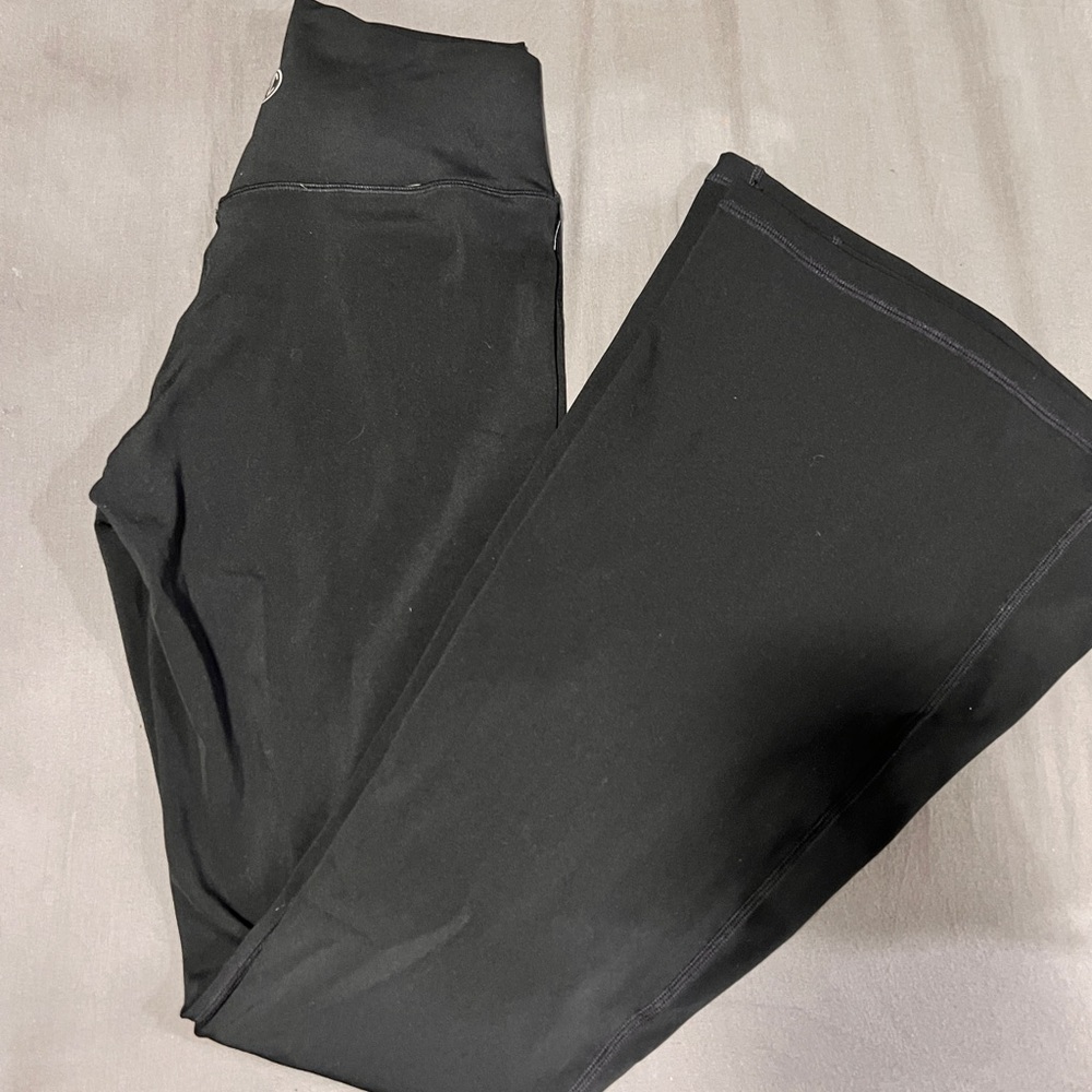 Til You Collapse Black Flare Leggings
